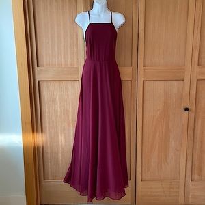 Lulu’s Halter Neck Maxi Dress